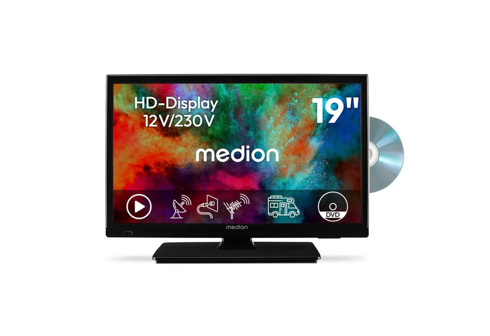 Medion® MD819001 LCD-LED Fernseher (47 cm/19 Zoll, 720p HD Ready, Pay-TV, 60Hz, E8192501)