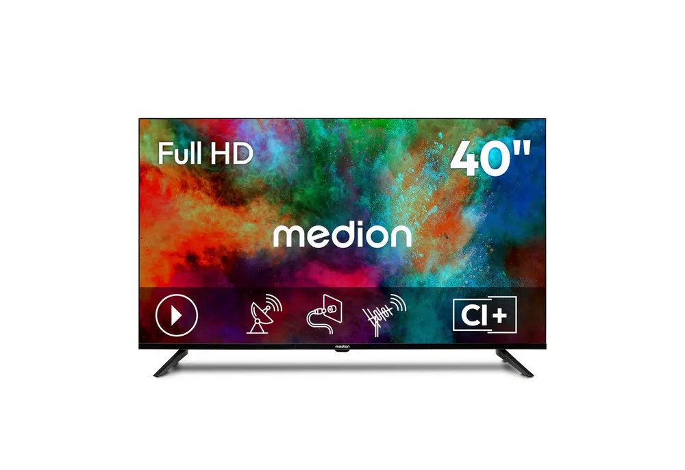 Medion® MD840002 LCD-LED Fernseher (100.3 cm/40 Zoll, 1080p Full HD, Pay-TV, CI+, Media Player, DVB-T Antenne)