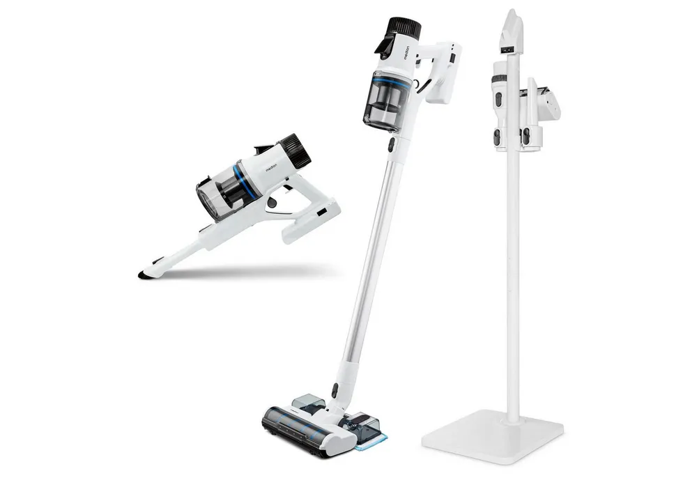 Medion® Stielstaubsauger, 400 W, beutellos, LED-Touch-Displ., Einstell. Saugleistung (Eco/Auto/Max)
