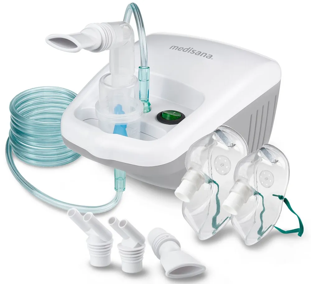 medisana Inhalator IN 540, Set, 5, zertifiziert, Vernebelung d. Atemwege, Kompressor-Drucklufttechnologie