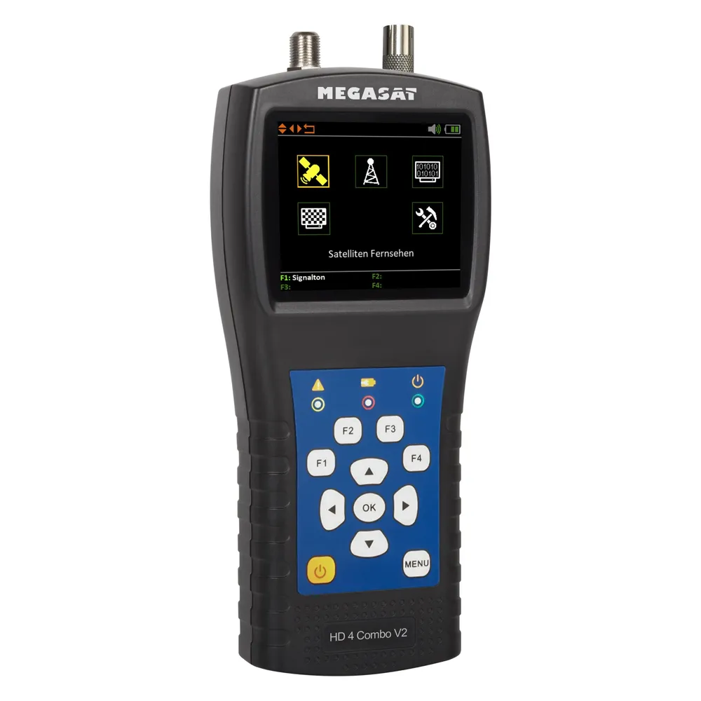 Megasat Sat-/Pegel-Messgerät HD 4 Combo V2 für DVB-S/S2/T/T2/C/C2, 6,9-cm-Farbdisplay
