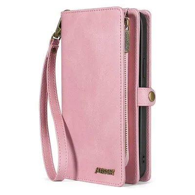 Megshi iPhone 15 Plus - 2-1 Brieftaschen Hülle rosa