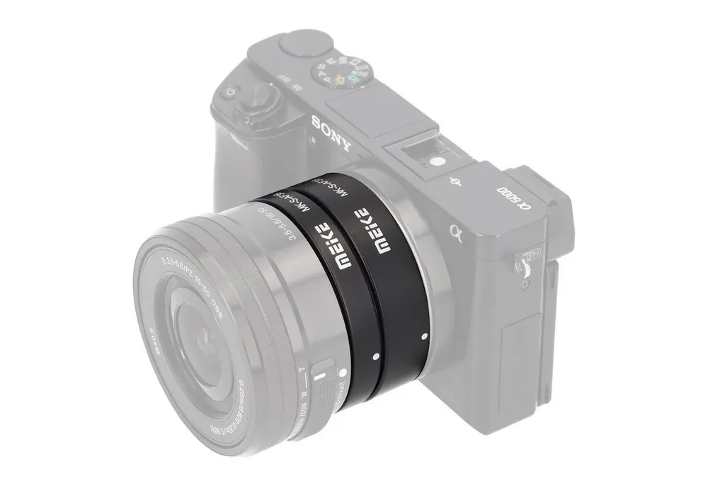 Meike Automatik Makro Zwischenringe für Sony E-Mount Systemkameras MK-S-AF3B Makroobjektiv