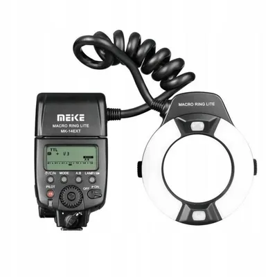 Ringblitz MeiKe MK-14EXT LED TTL für Macro Nikon