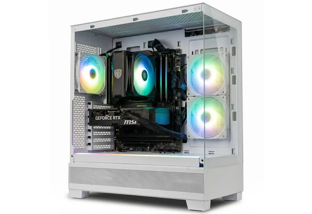 Meinpc AMD Ryzen 7 mit GeForce RTX 5060 Ti 16GB und 32GB Ram Gaming-PC (AMD Ryzen 7 5700X, RTX 5060 Ti, 32 GB RAM, 1000 GB SSD, Luft, Windows 11 Pro - Gaming - RGB)