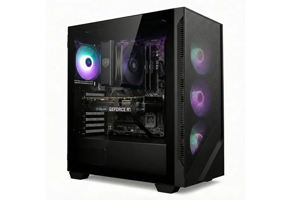 Meinpc Intel Core i9 mit GeForce RTX 5060 Gaming-PC (Intel Core i9 12900K, RTX 5060, 32 GB RAM, 1000 GB SSD, RGB Tower, Gamer, Gaming, RGB)