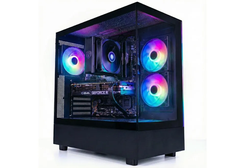 Meinpc Ryzen 7 5700X mit RTX 5060 Ti 8GB Gaming-PC (AMD Ryzen 7 5700X, RTX 5060 Ti, 16 GB RAM, 512 GB SSD, Luft, Windows 11 Pro - RGB)