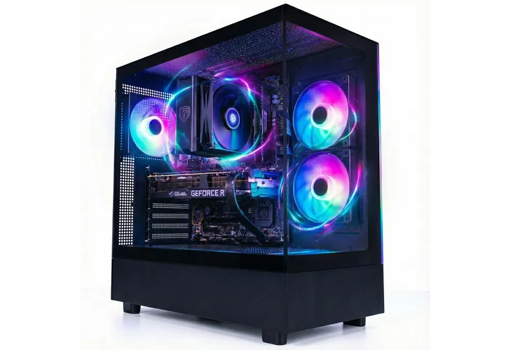 Meinpc Ryzen 7 mit RTX 5070 und DDR5 Ram Gaming-PC (AMD Ryzen 7 8700, RTX 5070, 32 GB RAM, 1000 GB SSD, Luft, Windows 11 Pro, Gamer, Gaming, RGB, DDR5 Ram)