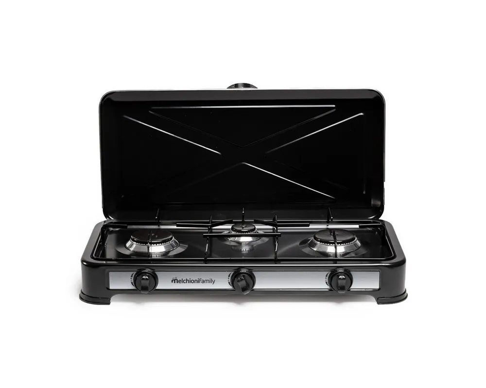 Melchioni Gaskocher MINERVA 3 NEW, Drei Brenner für maximale Flexibilität beim Outdoor Kochen