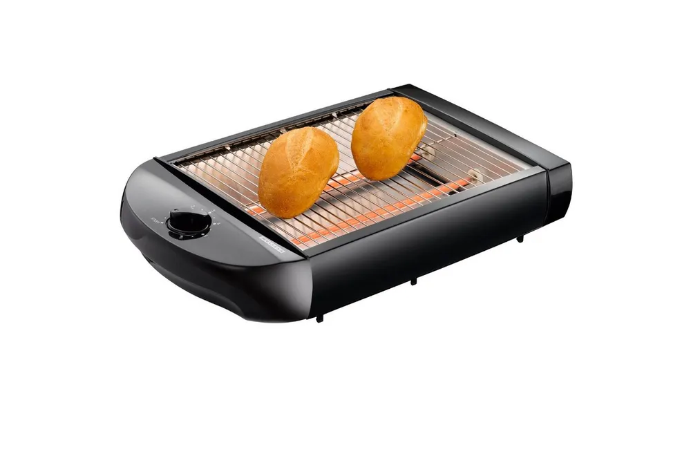 MELISSA Toaster 16140145, Flachtoaster, Design-Modell,600W,große Röstfläche inkl. Krümelschublade,Timer