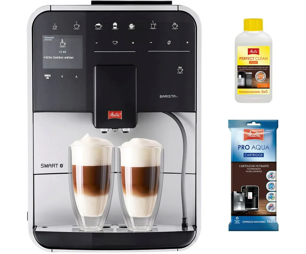Melitta Kaffeevollautomat Barista T Smart® F831-101, 4 Benutzerprofile&18 Kaffeerezepte, nach italienischem Originalrezept