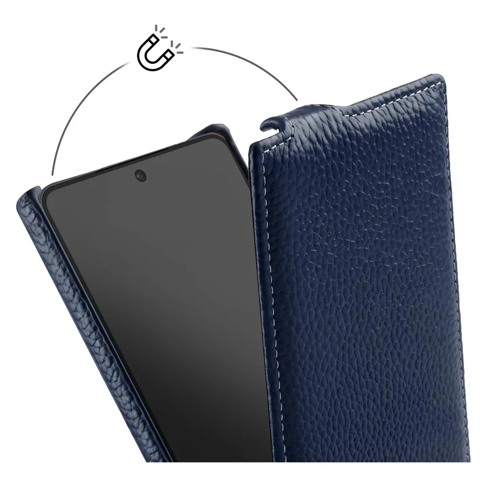 Melkco Hülle für das Galaxy S26 Ultra mit vertikaler Klappe, MagSafe-kompatibel / Qi2-Ladefunktion (Samsung Galaxy S26 Ultra)