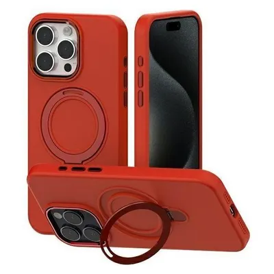Mercury MagSafe Stand Silicone iPhone 15 Pro Max 6,7" czerwony /red