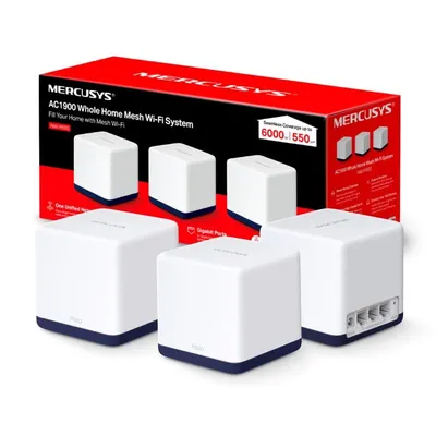 Mercusys Halo H50G (Pack 3) AC1900 Dualband-Gigabit-Mesh-WLAN-System