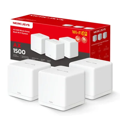 Mercusys Halo H60X 3er-Pack AX1500 Wi-Fi 6 WiFi Mesh