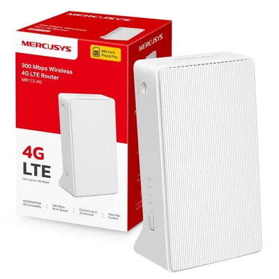 Router Mercusys Mb112-4g N300 Single-Band Wifi 4 4g Lte 10/100 Mbit/s