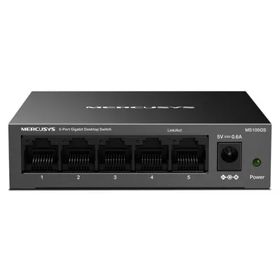 Mercusys MS105GS Desktop-Gigabit-Switch 5 RJ-45-Ports