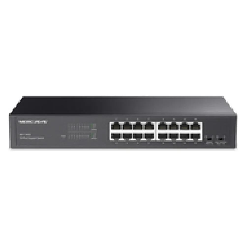Netzwerkswitch Mercusys MS116GS 16-Port Gigabit Rackmount Metallgehäuse