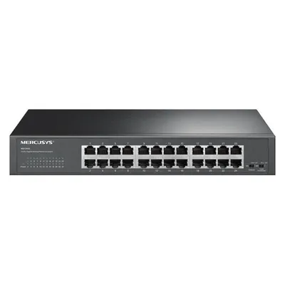 Switch Mercusys MS124GS 24 Ports Gigabit Ethernet Rackmount DC Metallgehäuse