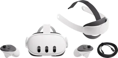 Meta Quest 3 512GB + BlueBuilt PC Link-Kabel + Elite Strap