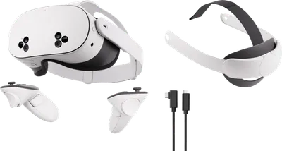 Meta Quest 3S 256GB + BlueBuilt PC Link-Kabel + Elite Strap