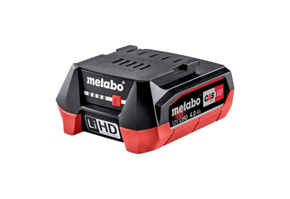 metabo LiHD Akkupack 12 V 4,0 Ah / 4000 mAh Li-Ion mit Ladestandanzeige Akkupacks