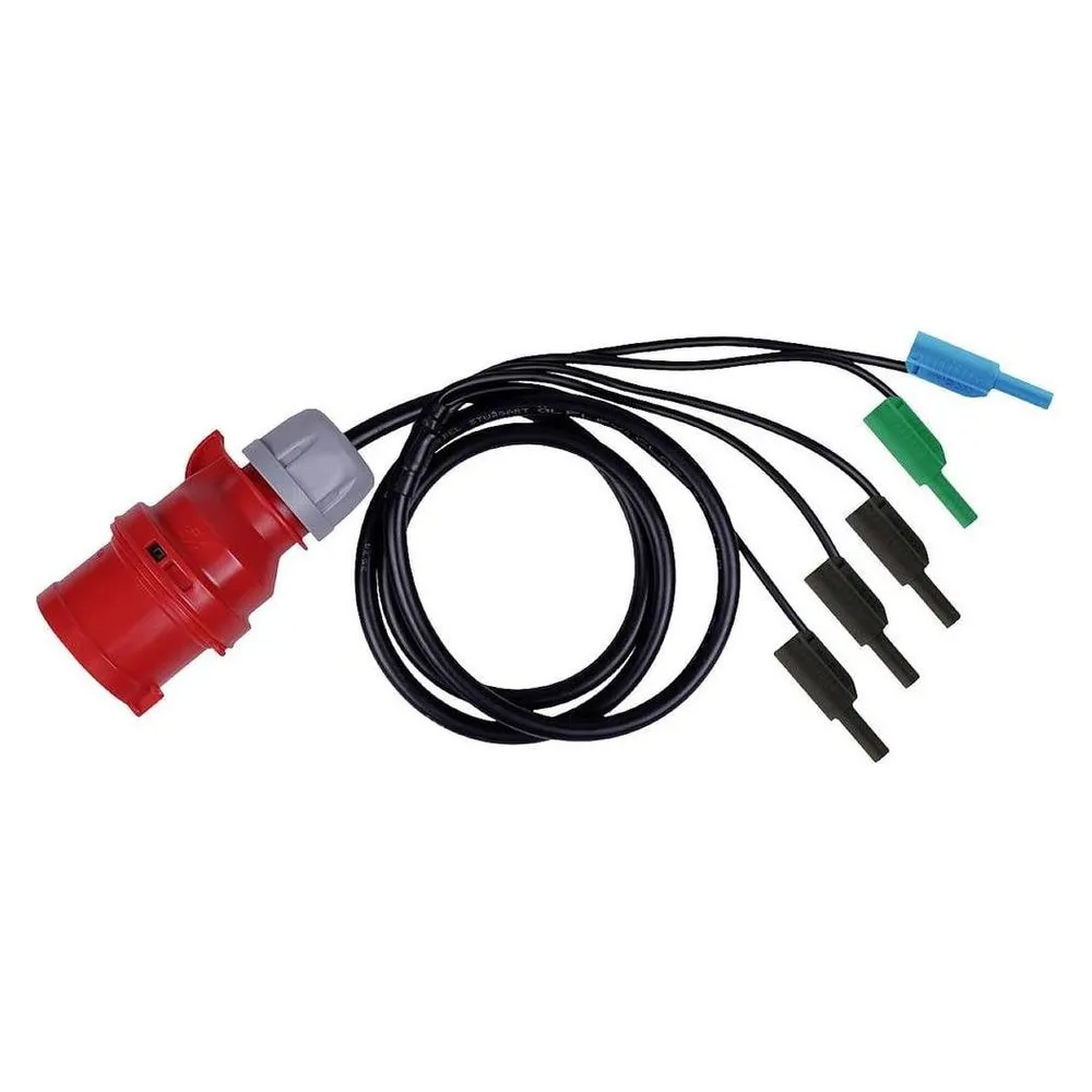 Metrel A 1641 Messadapter CEE-Kupplung 16 A 3polig - Bananenstecker 4 mm