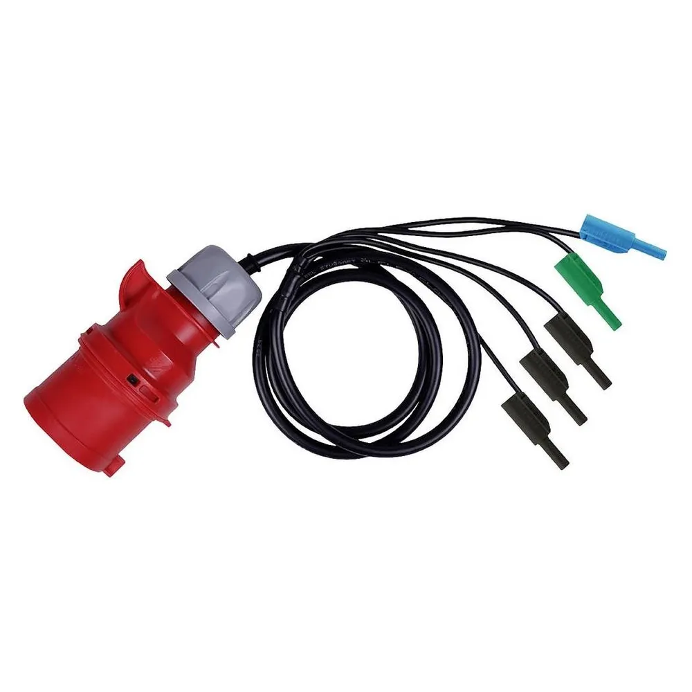 Metrel A 1642 Messadapter CEE-Kupplung 32 A 5polig - Bananenstecker 4 mm