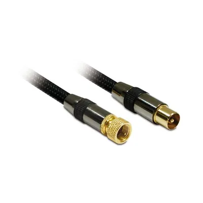 Koaxialkabel Metronic 419005 1,5 m Antenne Männlich zu Männlich Schwarz
