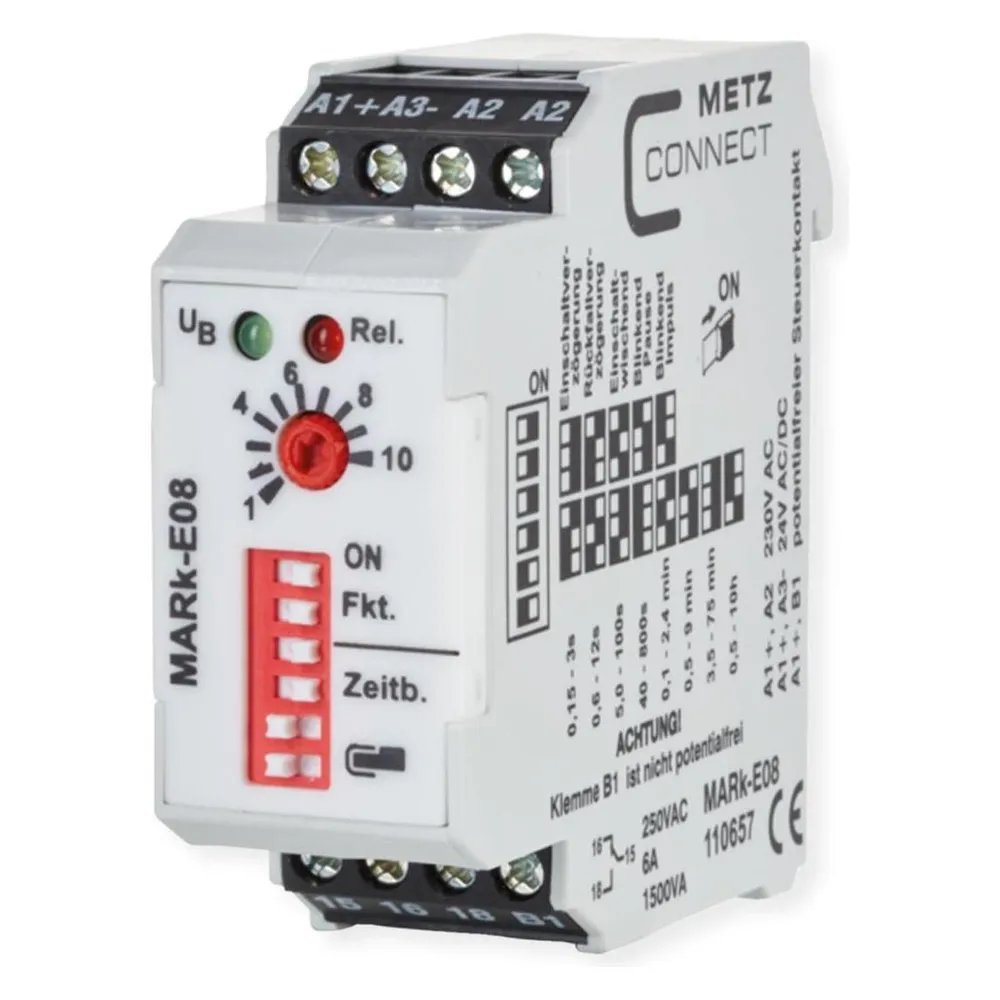 Metz Connect 110657 Leistungsrelais Weiss