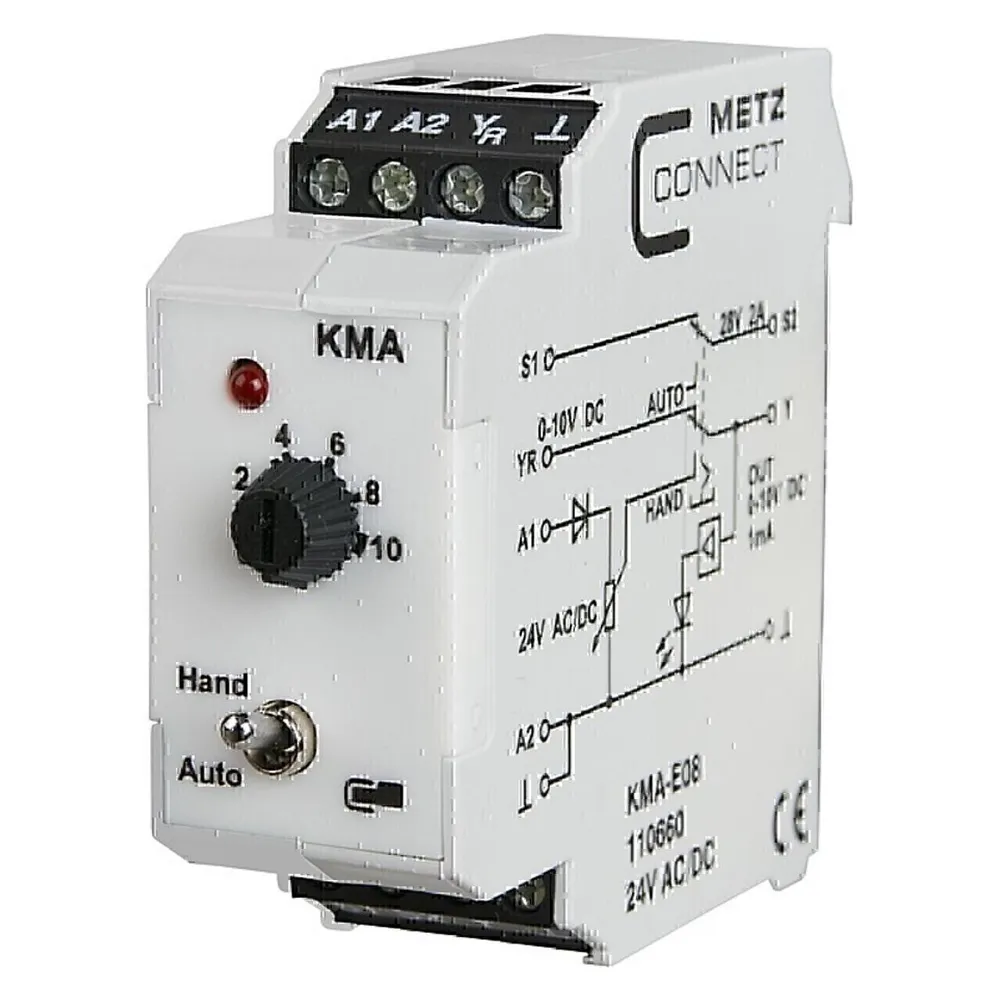 Metz Connect KMA-E08 Leistungsrelais Weiss