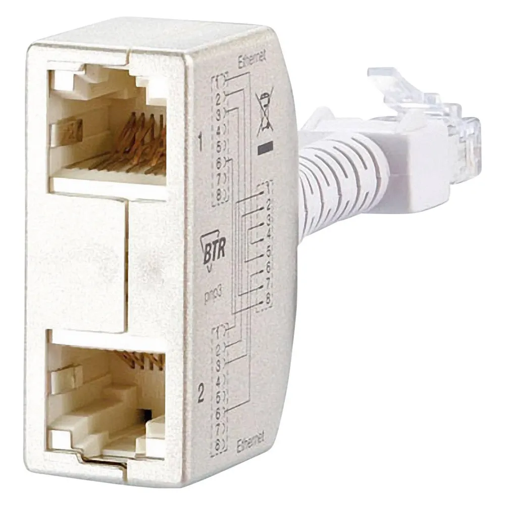 Metz Connect BTR Cable sharing Adpt. pnp 3 2er Set Ethernet-Ethernet VE 2 Ethernet-Ethernet silber