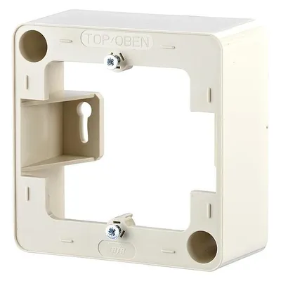 Metz Connect BTR Aufputzrahmen f. E-DAT modul Anschlussdosen CAT.6 modular perlweiss VE 10 Stk.