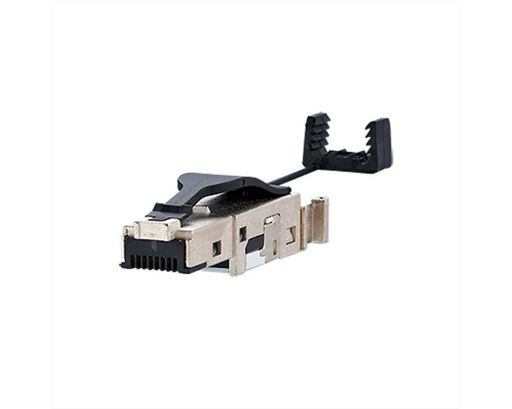 Metz Connect E-DAT Industrie IP20, feldkonfektionierbarer RJ45-Stecker, schwarz Netzwerk-Panel (1401405012-I)