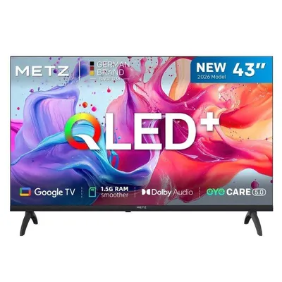 TV Metz QLED 43MQH7030Z 43" Full HD 60Hz Smart TV Google TV HDR10 Bluetooth