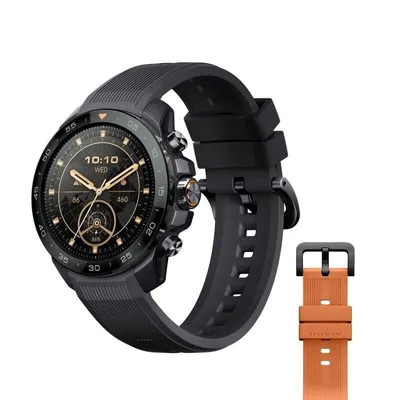 Mibro GS Explorer S GPS NFC 47.8mm AMOLED Schwarz/Grau/Orange L 10ATM SpO2 Pulsmonitor