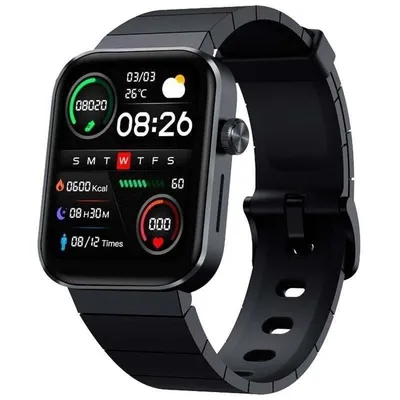 Mibro Watch T1 Bluetooth 43,5mm AMOLED Schwarz 7 Tage Akku 2ATM Wasserdicht SpO2