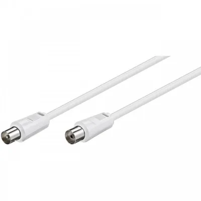 Goobay 11514 Koaxialkabel Koaxial Weiß