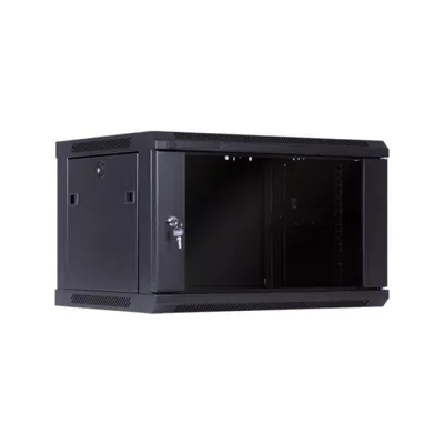 MicroConnect Wand-Rack-Schrank 19" 15U 450mm Schwarz