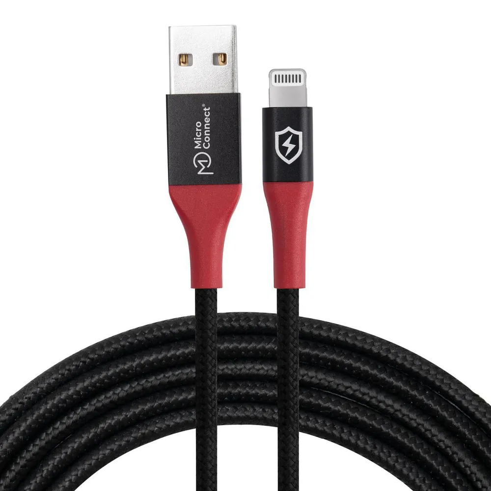 Lightning Kabel MicroConnect MC-ALIGHTNING-SC 1,5 m Datenblockierung Schwarz