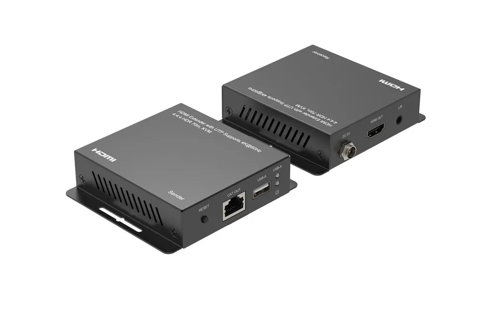 KVM Switch MicroConnect MC-HDMIKVMEXT-70M HDMI 4K USB LAN IR