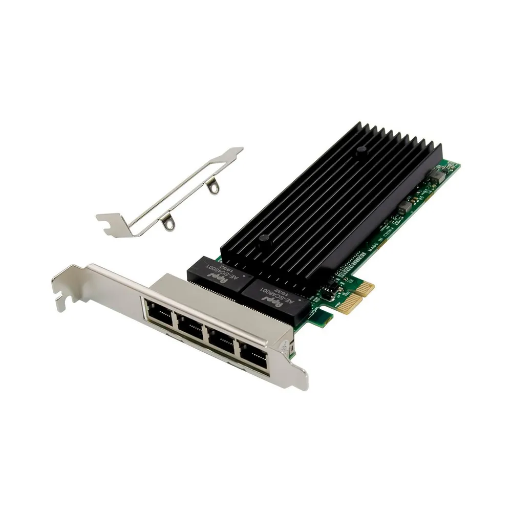 Tarjeta de Red MicroConnect MC-PCIEX1-82576-Q PCIe 4 Ports Gigabit Low Profile