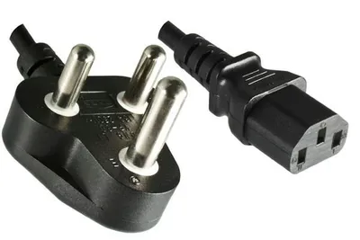 Netzkabel MicroConnect Südafrika Typ B+C an C13, 1,8 m, schwarz