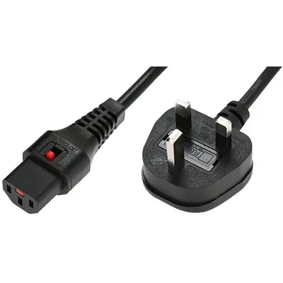 Kabel MicroConnect MC-UKC132B 3 m schwarz C13 auf BS 1363