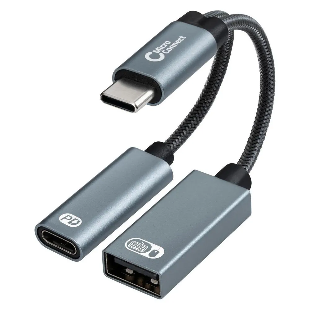 MicroConnect USB-C to USB-C PD and USB-A