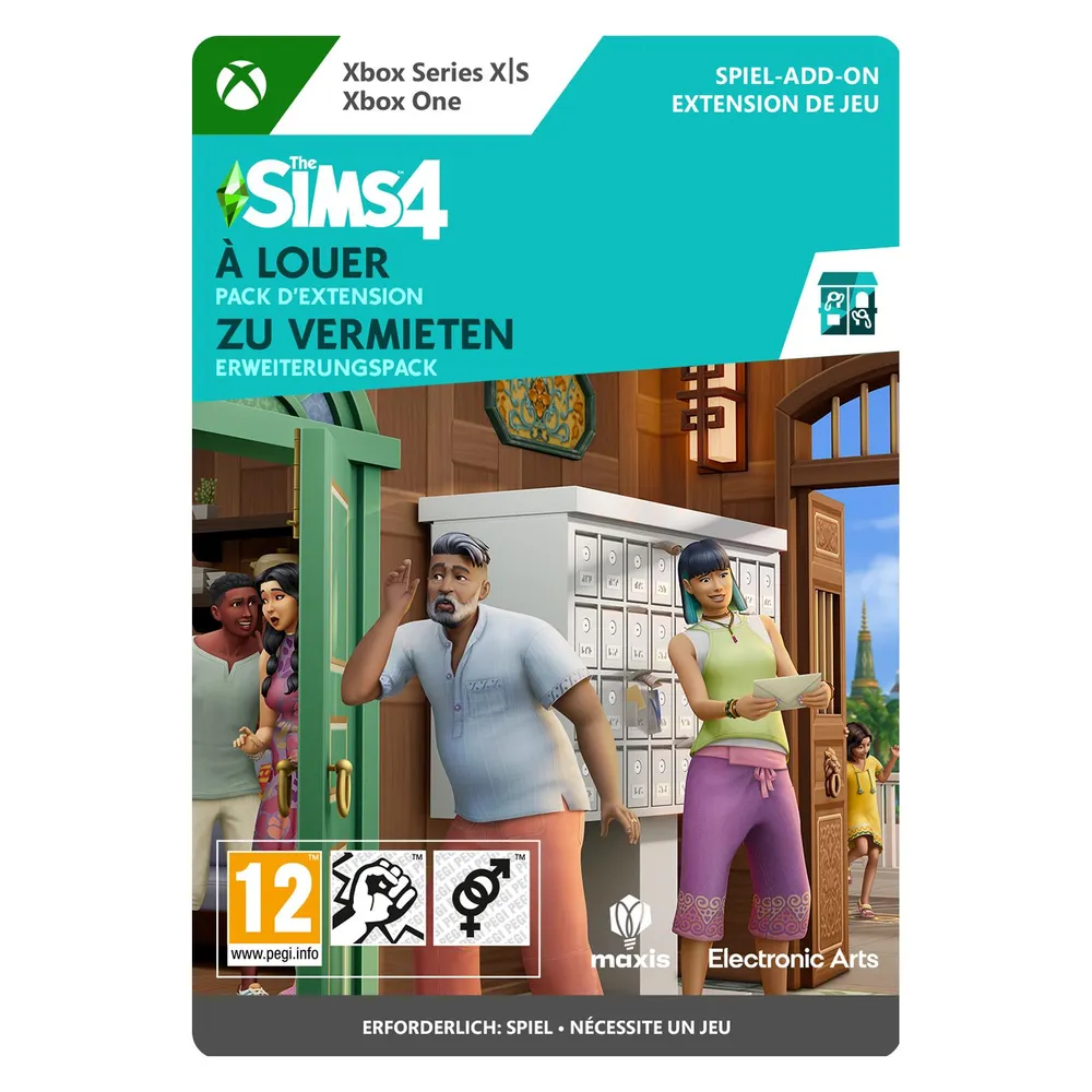 Xbox The Sims 4 For Rent Expansion Pack Download Code (Xbox One S