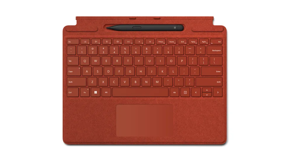 Microsoft Surface Pro Signature Keyboard Mohnrot | 8x6-00025 | Surface Slim Pen 2 Bundle - DE