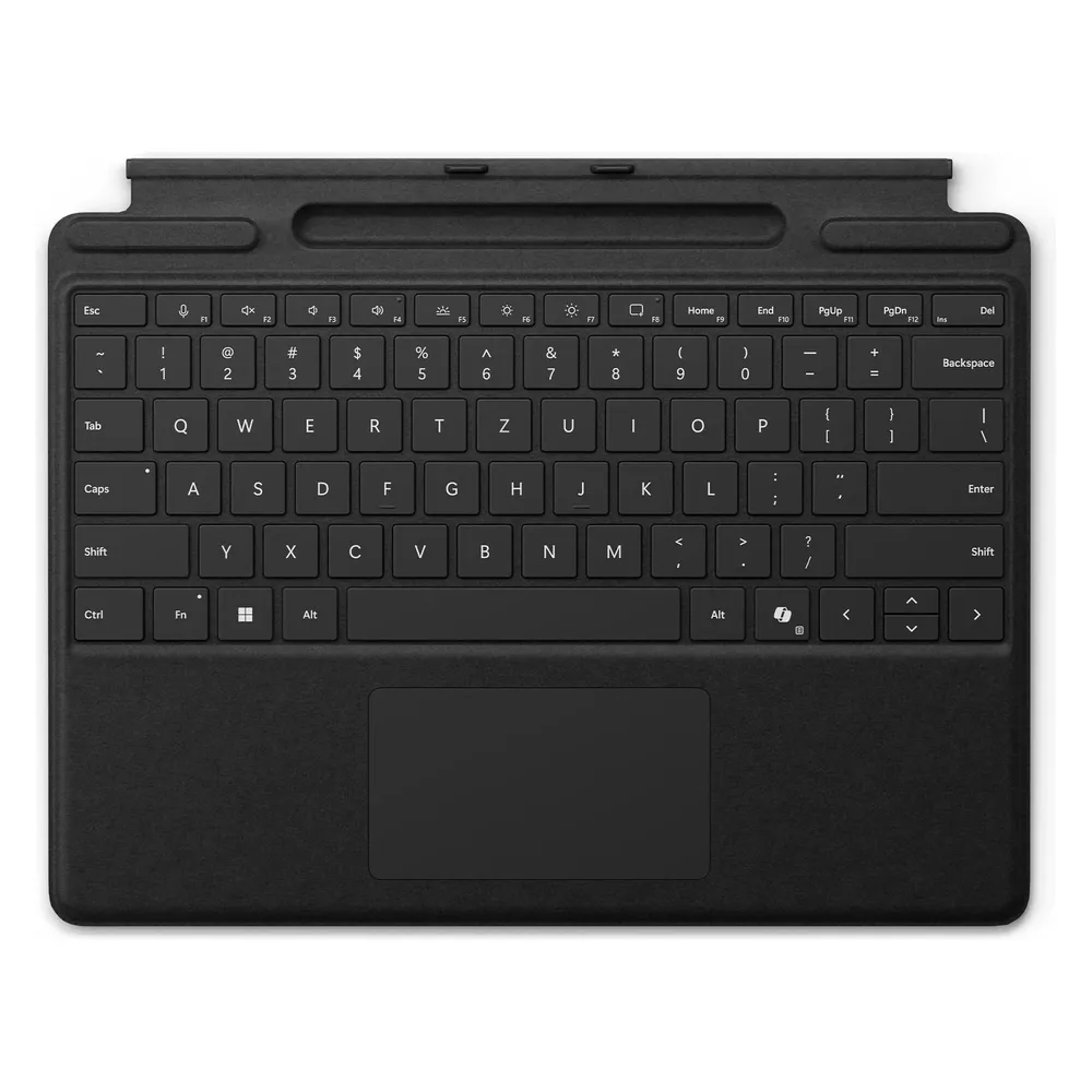 Microsoft Surface Pro Type Cover 13 Zoll mit Stifthalterung Schwarz QWERTZ