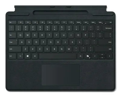 Microsoft Surface Pro Keyboard mit Copilot-Taste und Stiftaufbewahrung (ohne Stift) | 8xb-00143 | schwarz - DE