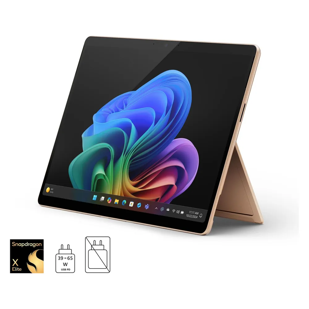 Microsoft Surface Pro – Copilot+ PC (Netzteil separat erhältlich) – 11. Edition (13", 1000 GB, 16 GB, Ohne Tastaturlayout, Snapdragon X Elite X1E-80-100)